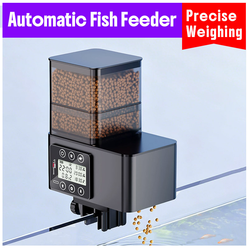 Aquarium Fish Feeder Automatic - Smart Precise Weighing Automatic Fish Feeder