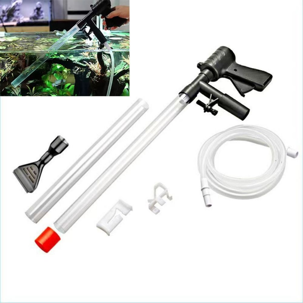 Gravel Vacuum Cleaner - Semi-Automatic Aquarium Water Changer Adjustable Water