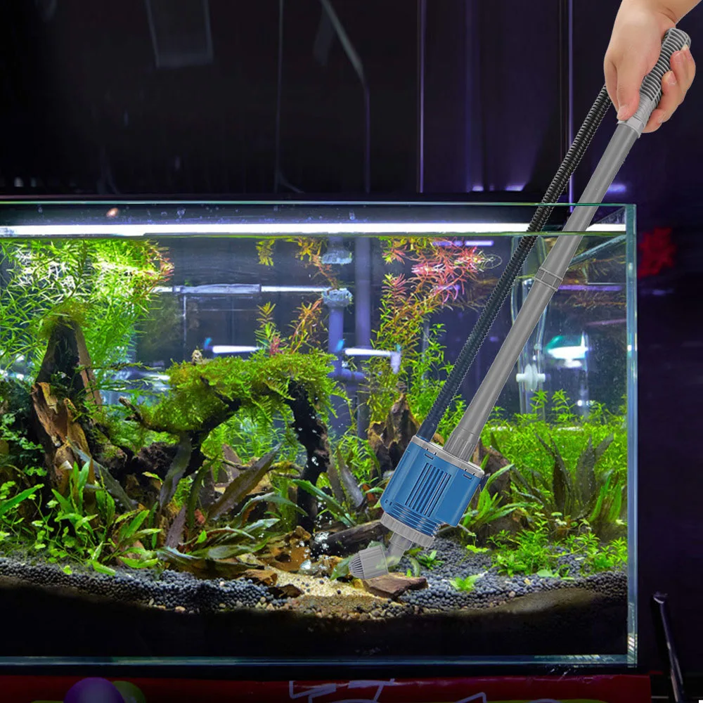 Gravel Vacuum Cleaner - Aquarium Water Change Pump Electric Fish