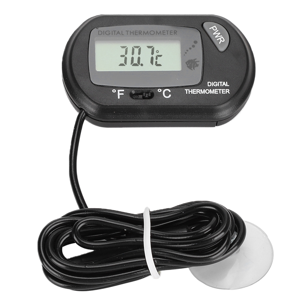 Aquarium Fish Yellow And Black - Digital LCD Sensor Aquarium Water Thermometer