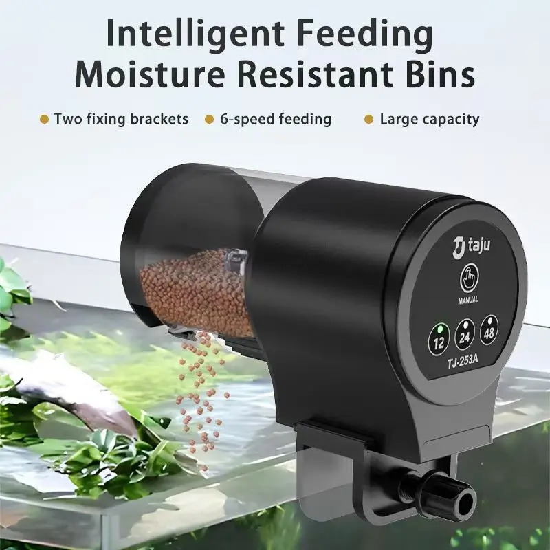 Aquarium Fish Feeder Automatic - Fish Tank Feeder Intelligent Timed Feeder