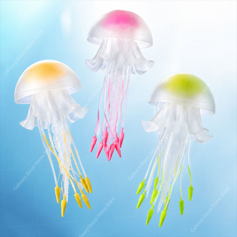 Aquarium Fish Discus - Creative Simulated Floating Fluorescence Glowing Effect