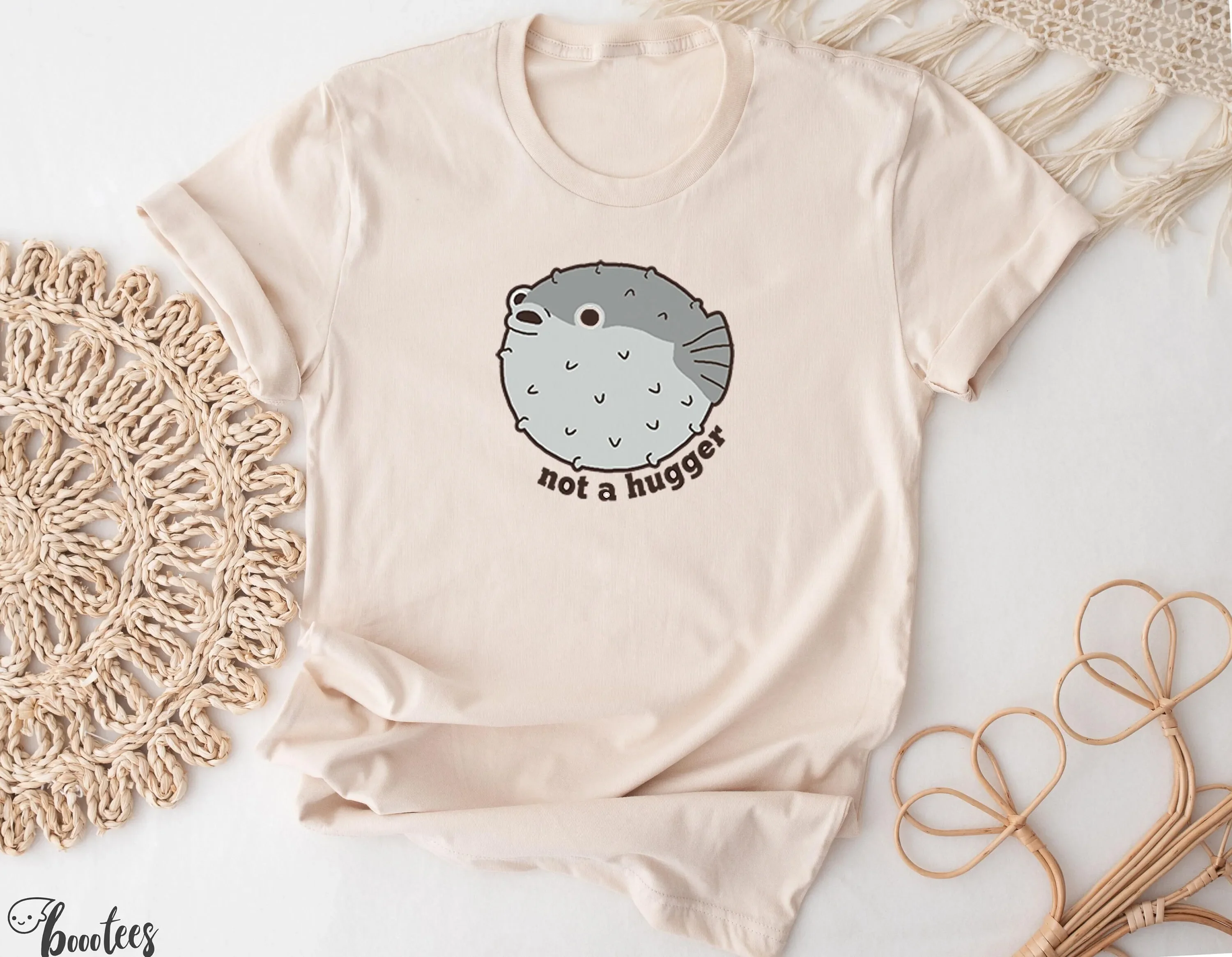 Aquarium Fish Meme - Not A Hugger T Shirt Funny