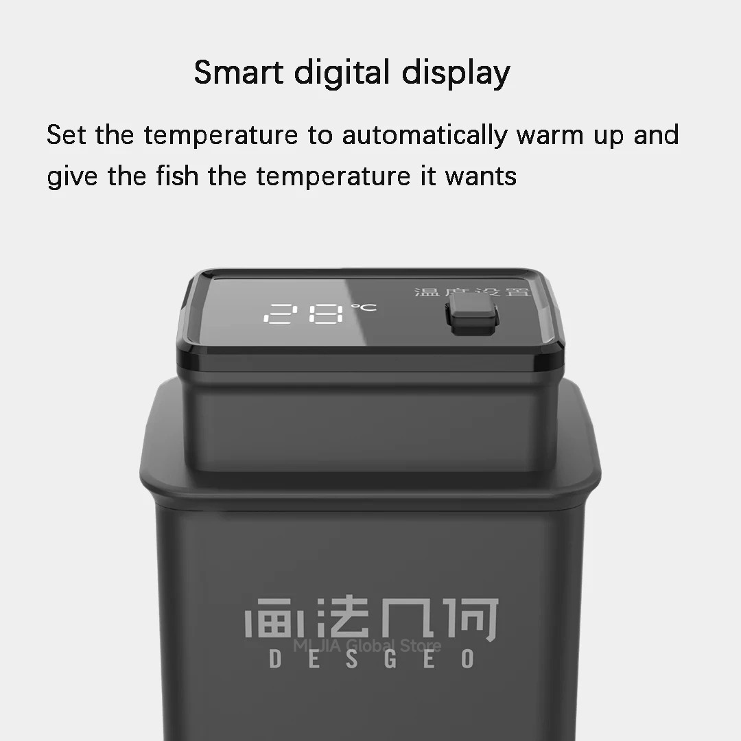 DESGEO 50W Smart Aquarium Heat - đánh giá và giá Xiaomi Aquarium Fish Tank