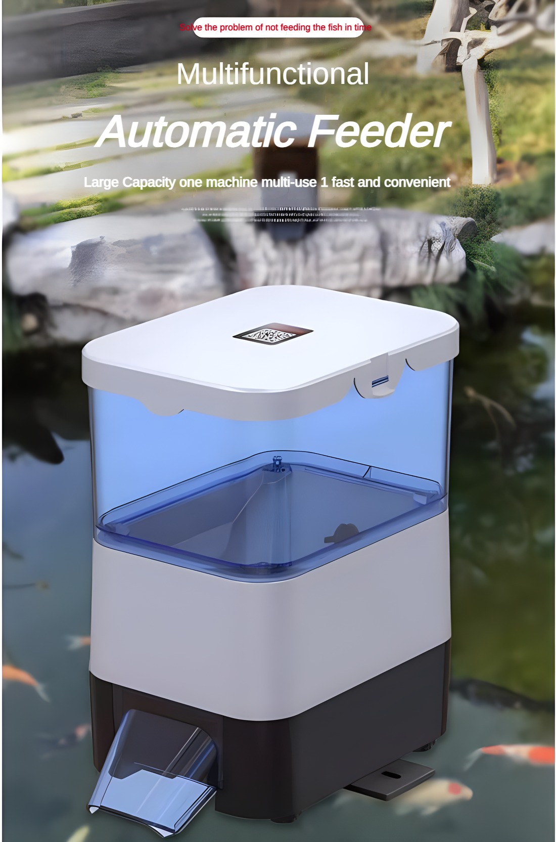 EVNICE Solar automatic fish fe - đánh giá và giá Aquarium Fish Feeder Automatic