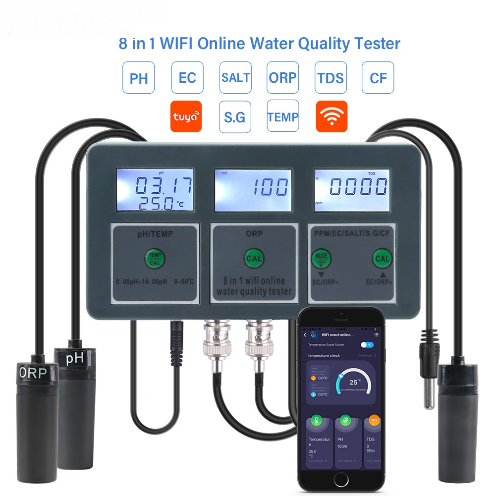 Tuya WiFi Digital PH ORP TDS E - đánh giá và giá Aquarium Fish In Online