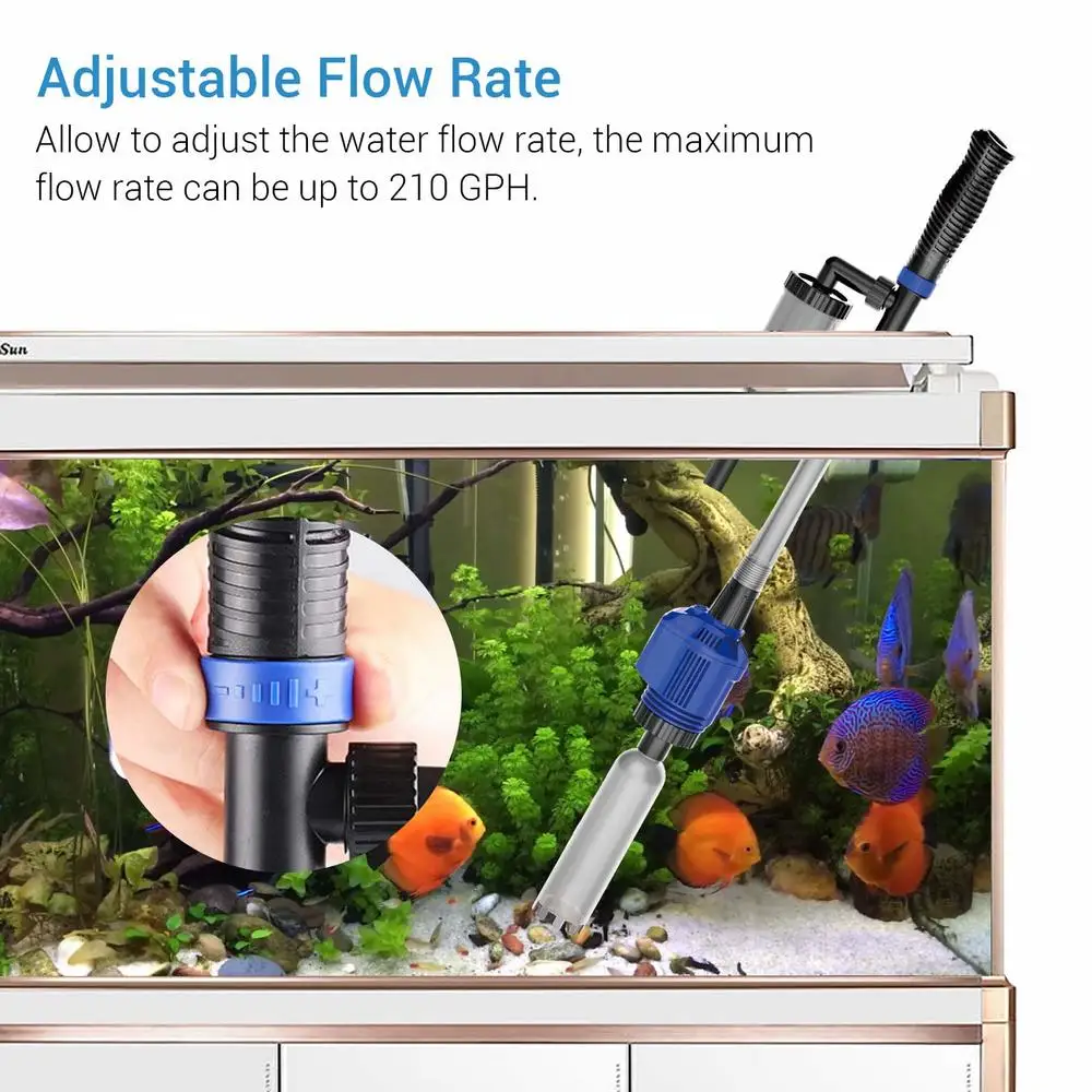 Sunsun HXS-02 Electric Aquariu - đánh giá và giá Gravel Vacuum Cleaner