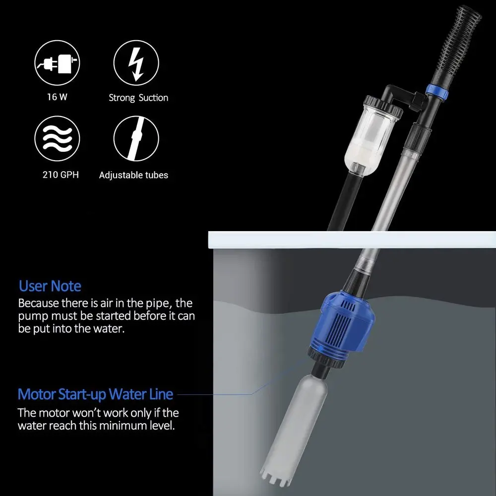 Sunsun HXS-02 Electric Aquariu - đánh giá và giá Gravel Vacuum Cleaner