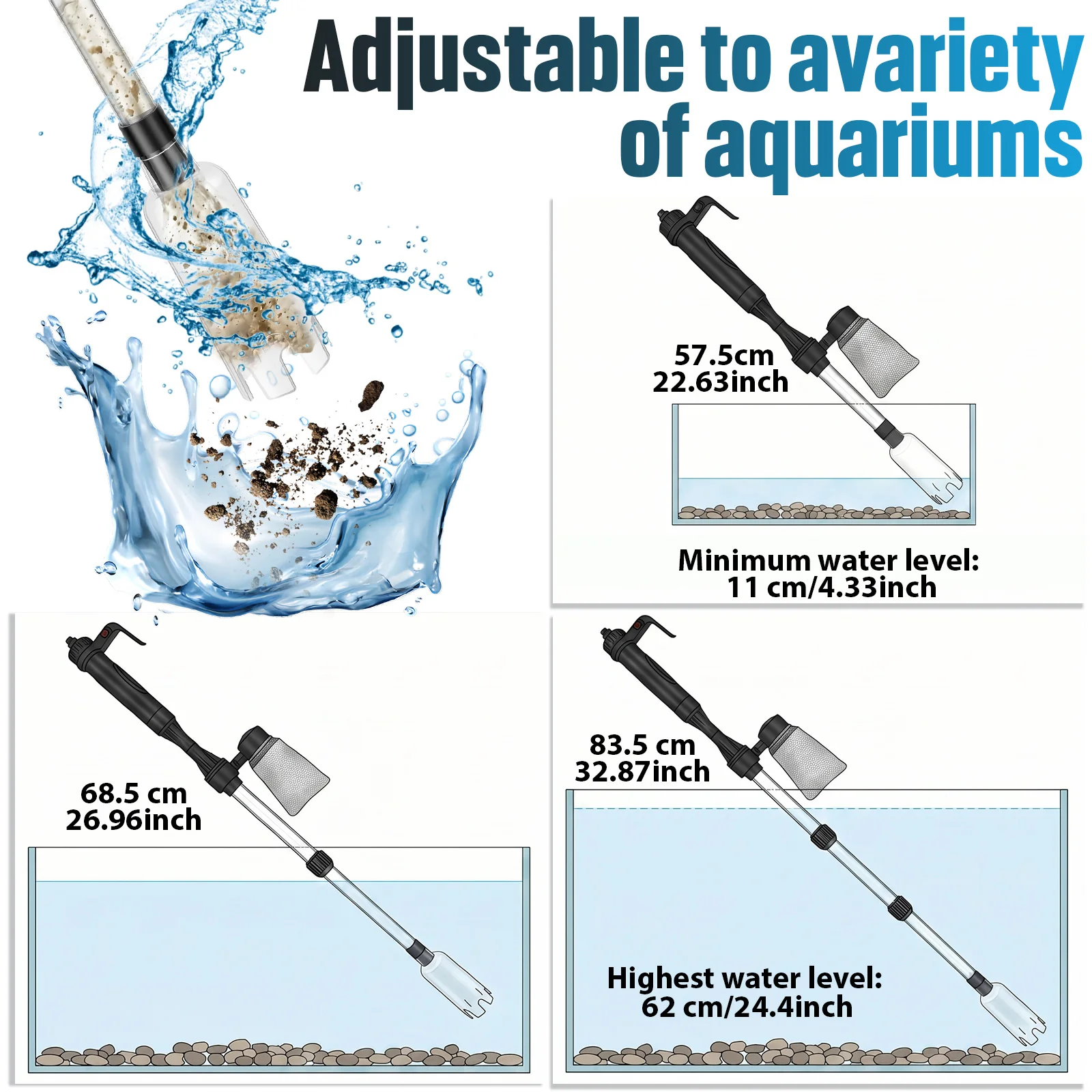 Aquarium Vacuum Gravel Cleaner - đánh giá và giá Gravel Vacuum Cleaner