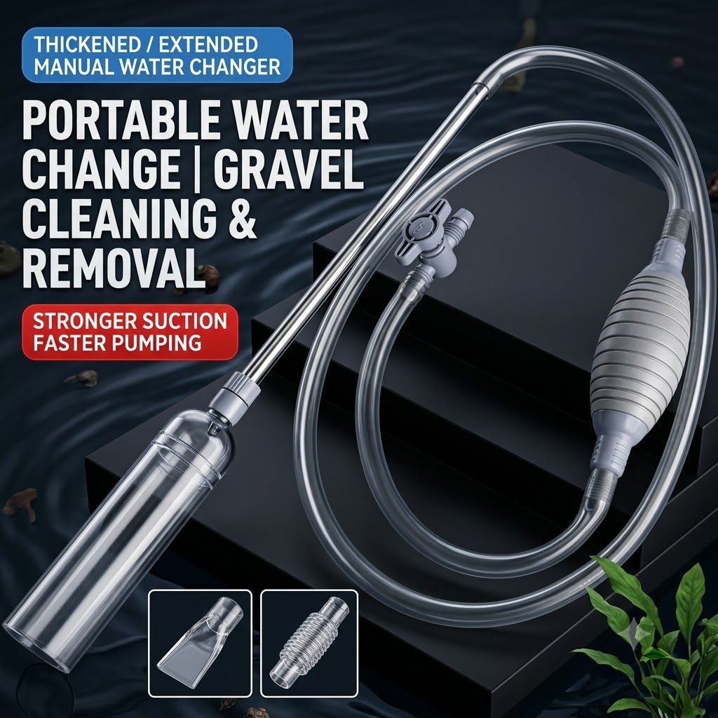 Aquarium Siphon, Manual Water  - đánh giá và giá Gravel Vacuum Cleaner
