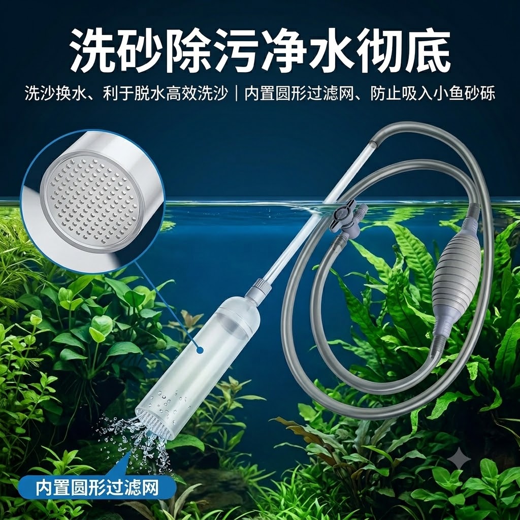 Aquarium Siphon, Manual Water  - đánh giá và giá Gravel Vacuum Cleaner