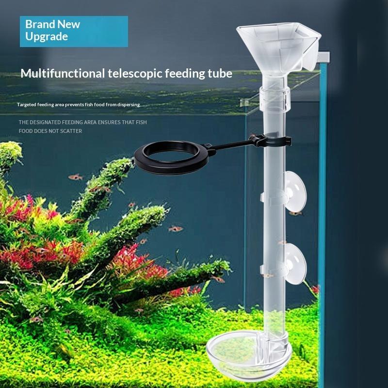 Telescopic Fish Tank Feeding T - đánh giá và giá Aquarium Fish Food