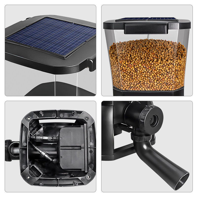 jebao solar koi pond outdoor f - đánh giá và giá Aquarium Fish Feeder Automatic
