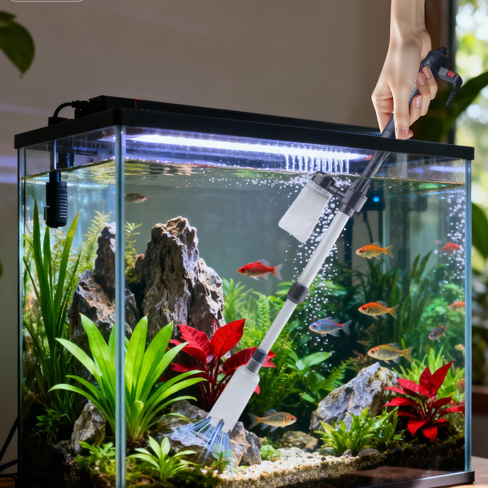 Aquarium Gravel Cleaner Telesc - đánh giá và giá Gravel Vacuum Cleaner