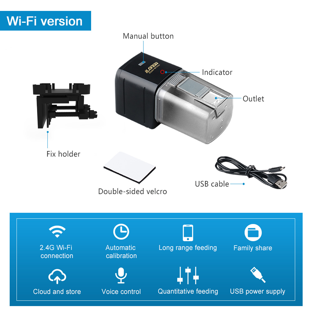 WiFi Fish Feeder Automatic Fis - đánh giá và giá Aquarium Fish Feeder Automatic