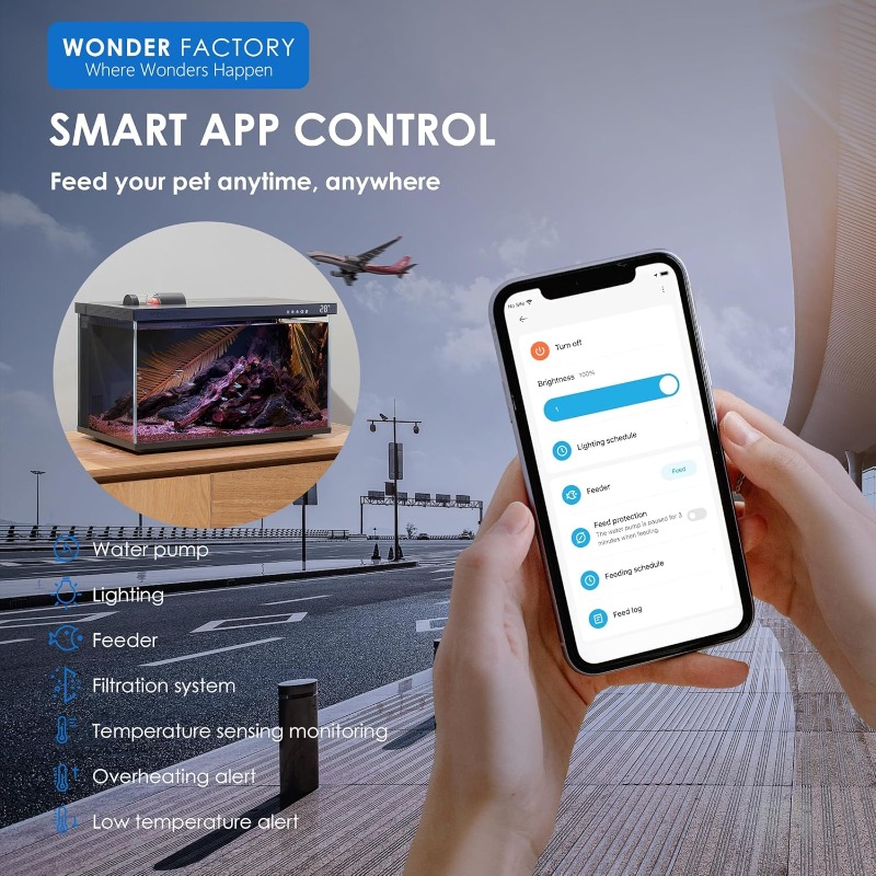 Smart Aquarium, Glass Fish Tan - đánh giá và giá Aquarium Fish Feeder Automatic