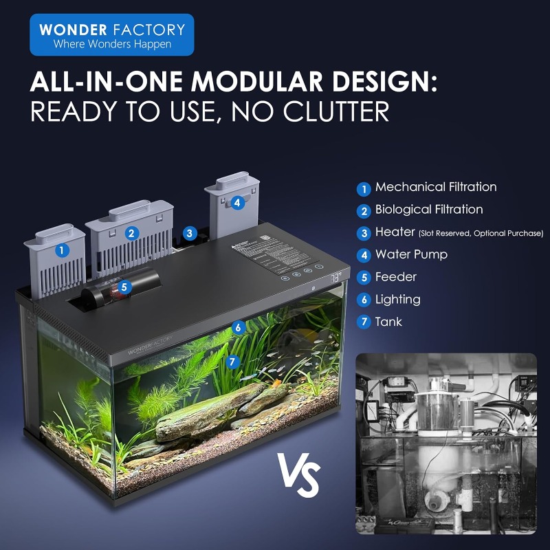 Smart Aquarium, Glass Fish Tan - đánh giá và giá Aquarium Fish Feeder Automatic