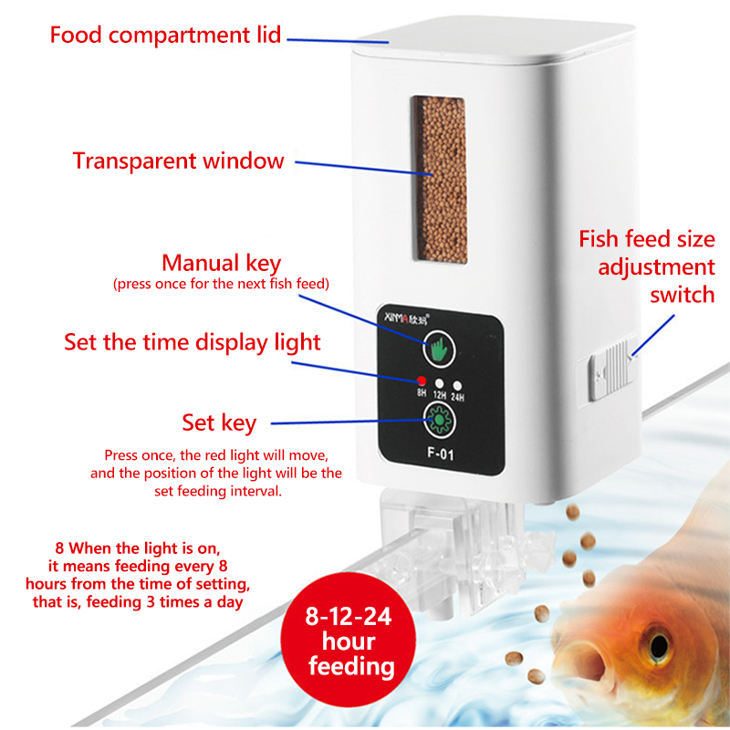 400ml Aquarium Automatische Fe - đánh giá và giá Aquarium Fish Feeder Automatic